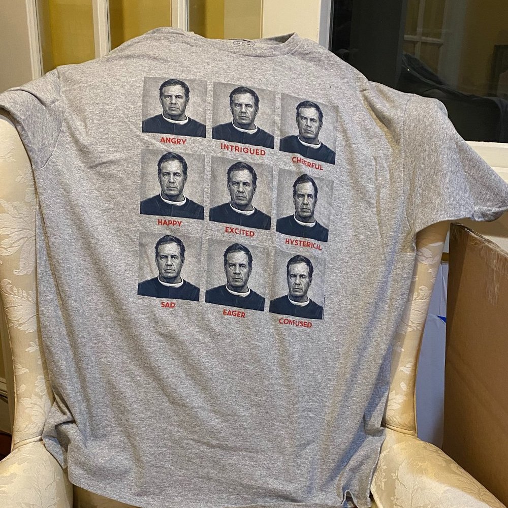 Tee Shirt - Faces of Belichick Coach of Patriots